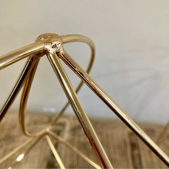 2 Wire Plant Stands Gold Tone with Hairpin Legs 13” Tall - Picture 14 of 17